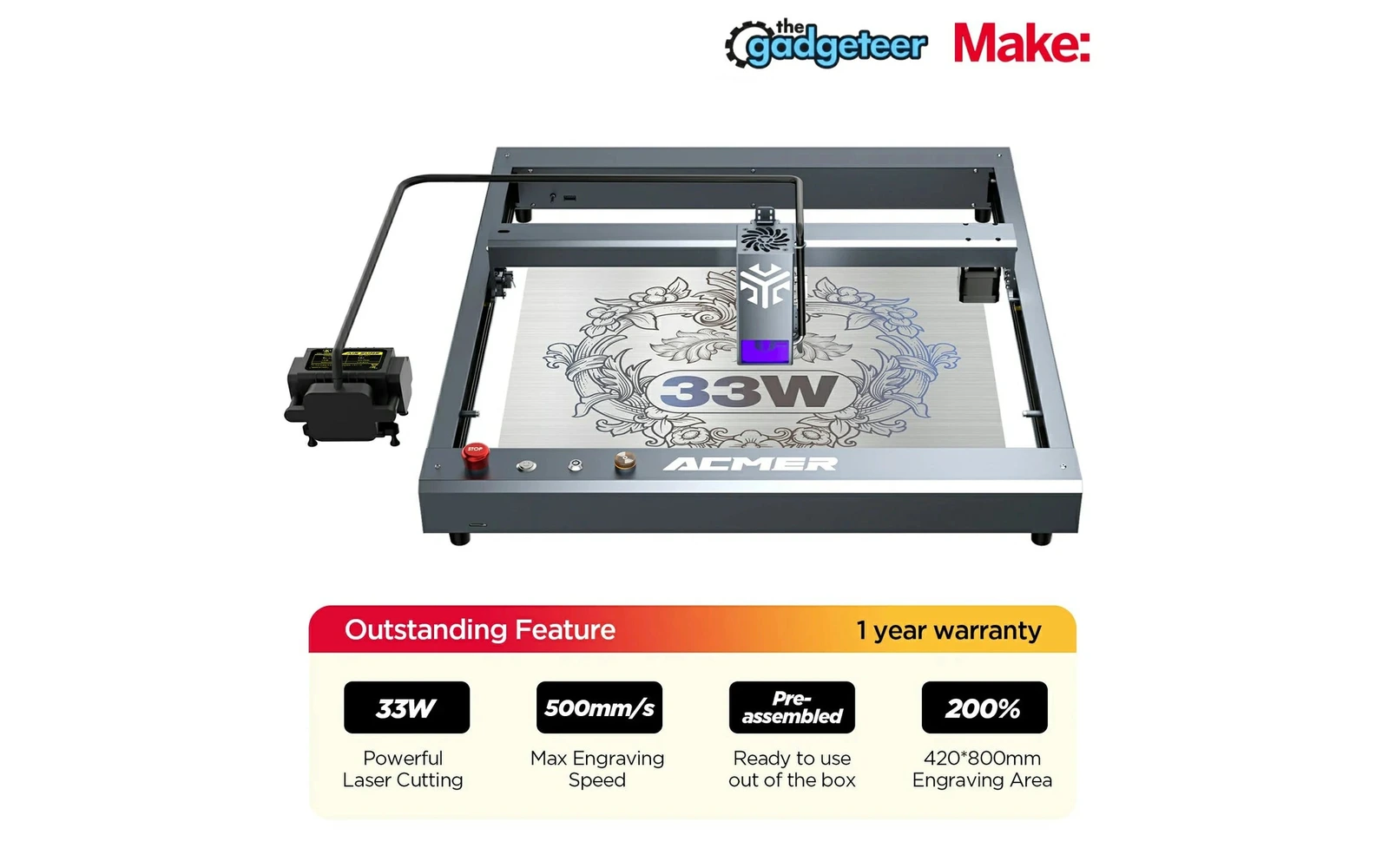 Acmer P2 20W laser engraver: Acmer